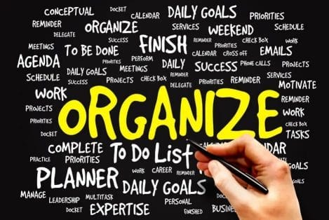 How to Stay Motivated in a Business : Keep organized